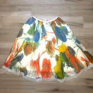 Komarov Colorful Abstract Print Women's Skirt